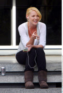 Actress KATHERINE HEIGL on the set of her new movie 'The Ugly Truth' in Los Angeles