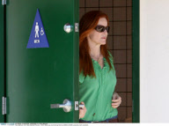 What was she thinking? Actress MARCIA CROSS using the men's restroom 