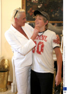 Brigitte Nielsen and Mattia Dessi pre wedding lunch at the home of Maurice Mizzi in Malta  - 09 Jul 2006