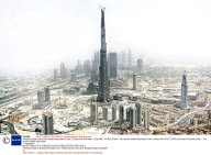 The Burj Dubai, the world's tallest skyscraper, Dubai, United Arab Emirates - Aug 2008