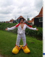 Matt Hale who spent nine months touring the world dressed as his hero Elvis Presley - 04 Sep 2008