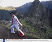 Matt Hale who spent nine months touring the world dressed as his hero Elvis Presley - 04 Sep 2008