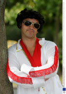 Matt Hale who spent nine months touring the world dressed as his hero Elvis Presley - 04 Sep 2008