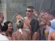 Swimmer MICHAEL PHELPS partying with a bunch of girls