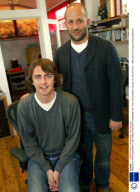 PRODUCER NICK GOLDSMITH AND DIRECTOR GARTH JENNINGS OF 'THE HITCHHIKER'S GUIDE TO THE GALAXY' - 2005