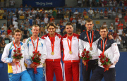 OLY-CHINA-BEIJING-TENNIS-MEN'S DOUBLES-AWARDING (CN)
