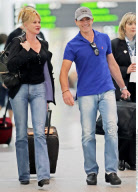 EXCL.: Couple MELANIE GRIFFITH and ANTONIO BANDERAS arriving in Toronto