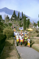 BESAKIH TEMPLE BENEATH GUNUNG AGUNG VOLCANO, BALI, INDONESIA