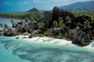 BEACH SOURCE DÔARGENT OR SILVER SPRING POINT, LA DIGUE ISLAND, SEYCHELLES