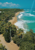 BEACH ON THE NORTH COAST OF DOMINICAN REPUBLIC