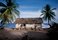LOG CABIN, SHACK, HOME OF NINE PEOPLE, BARAHONA, DOMINICAN REPUBLIC