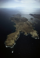 AERIAL VIEW DELOS ISLAND, CYCLADES, GREECE
