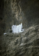 ORTHODOX MONASTERY HOSOVIOTISSA, AMORGOS ISLAND, CYKLADES, GREECE