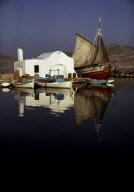 SUNRISE OLD HARBOUR, NAUSSA, PAROS ISLAND, CYCLADES, GREECE