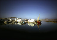 SUNRISE OLD HARBOUR, NAUSSA, PAROS ISLAND, CYCLADES, GREECE