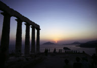 THE TEMPLE OF POSEIDON ON CAPE SOUNION, GREECE