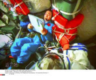 CHINA : Taikonauts in the spaceship Shenzhou-7.