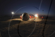 Chinese Spacecraft Shenzhou 7 Lands in North China