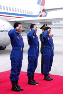 (1)CHINA-BEIJING-SHENZHOU-7-TAIKONAUTS-BACK TO BEIJING (CN)