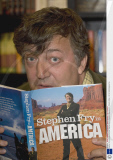 Stephen Fry promotes his book 'Stephen Fry in America', Waterstone's, Oxford, Britain - 03 Oct 2008