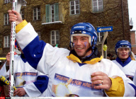 AUSTRIA:RETRO JOERG HAIDER                JOERG HAIDER WEAR A HOCKEY UNIFORM IN A CA