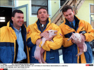 AUSTRIA:RETRO JOERG HAIDER                MARTIN STRUTZ,JOERG HAIDER (CENTER) AND