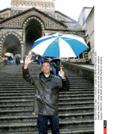 AMALFIA: Joerg Haider and his wife Claudia on vacation