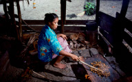 CACAO, ROAST, FALEALUPO VILLAGE, SAVAII ISLAND, SAMOA WESTERN, POLYNESIA