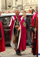 QUEEN ELIZABETH II AND PRINCE CHARLES ATTENDING THE ORDER OF THE BATH SERVICE AT WESTMINSTER ABBEY, LONDON, BRITAIN - 17 MAY 2006