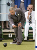 PRINCE CHARLES VISITING THE CALLINGTON BOWLING CLUB, CORNWALL, BRITAIN - 13 JUN 2006