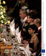 President Nicolas Sarkozy and wife Carla Bruni Sarkozy State Banquet at Windsor Castle, Britain - 26 Mar 2008