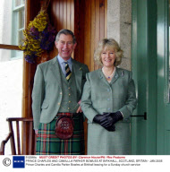 PRINCE CHARLES AND CAMILLLA PARKER BOWLES AT BIRKHALL, SCOTLAND, BRITAIN - JAN 2005