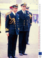 Prince Charles at the Devonport Royal Navy  Base, Britain - 1980