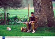 PRINCE CHARLES SKETCHING ON A RIVER BANK IN WINDSOR, BRITAIN - 1989