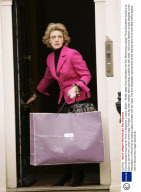 Fiona Shackleton leaving her home in Belgravia, London, Britain - 18 Mar 2008