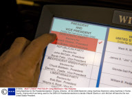Voting Machines for the Presidential election, Virginia, America - 20 Oct 2008