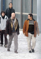 EXCLUSIVE : John Travolta was seen on the set of "From Paris with Love" directed by french director Luc Besson.