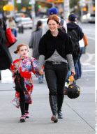 Actress JULIANNE MOORE and her little geisha