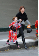 Actress JULIANNE MOORE and her little geisha