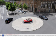 'Still life with Stone and car' art installation, Sydney, Australia - 06 Nov 2008
