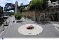 'Still life with Stone and car' art installation, Sydney, Australia - 06 Nov 2008