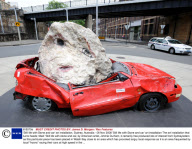 'Still life with Stone and car' art installation, Sydney, Australia - 06 Nov 2008