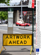 'Still life with Stone and car' art installation, Sydney, Australia - 06 Nov 2008