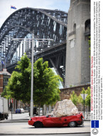 'Still life with Stone and car' art installation, Sydney, Australia - 06 Nov 2008