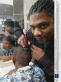 14-year-old Kwame Boyce-Deacon with the world's first Obama haircut, Leicester, Britain - 10 Nov 2008