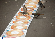 Guinness World record for the longest line of Pizzas, Camden, London, Britain - 13 Nov 2008