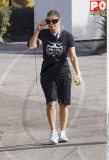 Singer FERGIE working on her lady humps