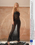 Artist Fiona Potter's dress made entirely from condoms and silk, Peebles, Scotland, Britain - Nov 2008