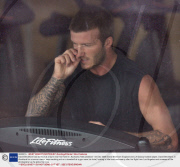 David Beckham has workout at a Gym near his Hotel in  Auckland, New Zealand - 03 Dec 2008