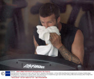 David Beckham has workout at a Gym near his Hotel in  Auckland, New Zealand - 03 Dec 2008